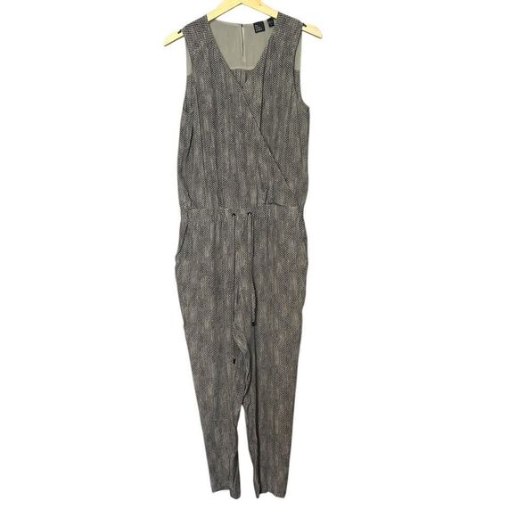 Eileen Fisher The Fisher Project Jumpsuit XS Chain Print Sleeveless Silk - Picture 2 of 6